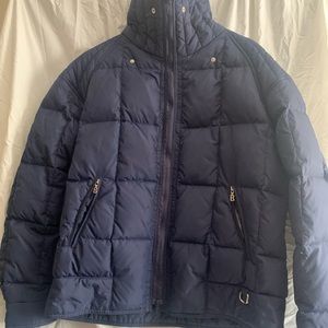 Bognor Quilted Down Ski jacket in Navy Blue.